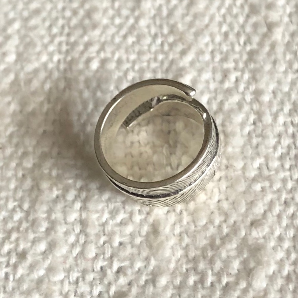 Leaf Silver Ring - image 3